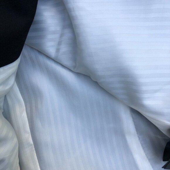 H&M Women's Black Blazer Jacket 12 Long Sleeve Office Button Long Sleeve - Picture 3 of 5